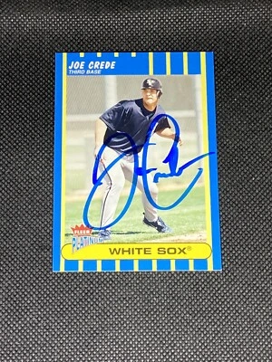 Joe Crede Chicago White Sox Signed Auto 2003 Fleer Platinum Card #189 ~ COA - Image 1 of 3