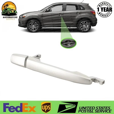 Manija de puerta exterior trasera izquierda pintada plateada para Mitsubishi Lancer 2007-2013 Foto 1 de 4