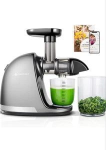 AMZCHEF Cold Press Slow Masticating Entsafter Grau Neu Verpackt Versiegelt Kostenlose Lieferung - Bild 1 von 14