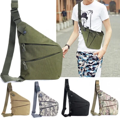 Bolso antirrobo delgado bandolera bolso de pecho y bolsas de viaje para mujeres hombres Foto 1 de 4