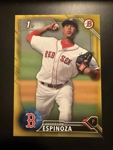 2016 Bowman Prospects Gold /50 Anderson Espinoza #BP40 - Picture 1 of 2