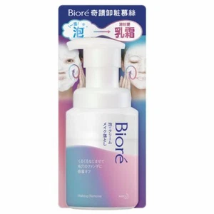Kao Biore Foaming Cream Makeup Remover Cleanser Foam Face Wash 210mL - Picture 1 of 6