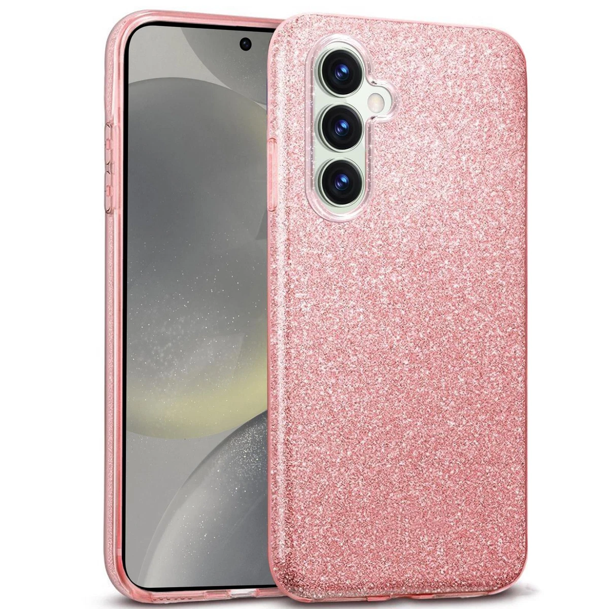 Schutzhülle Für Google Pixel 7 Mit Glitzer & 3D-Blumen – Handgelenkschlaufe, Rosa, Für Damen & Mädchen