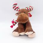 Ty Pluffies 2006 MERRY MOOSE Christmas Holiday Plush With Tags 9 Inch