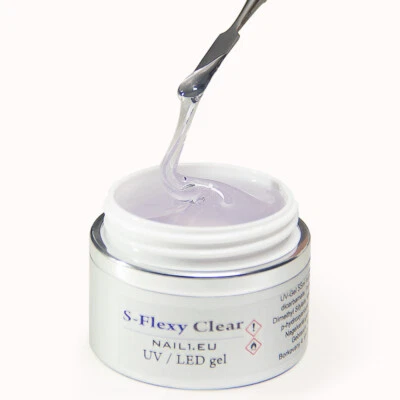 NAIL1.EU Gel LED/UV 110ml 1 fase per unghie deboli PROFILINE S-FLEXY gel trasparente tuttofare
