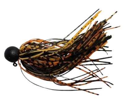 Balzer Shirasu Skirt  Micro Jig #Green Pumpkin Amber Red 7g #1/0 Hecht Zander - Bild 1 von 3