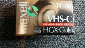 Nueva cinta de video Maxwell VHS-C HGX-Gold TC-30 Premium de alta calidad  - Imagen 1 de 1