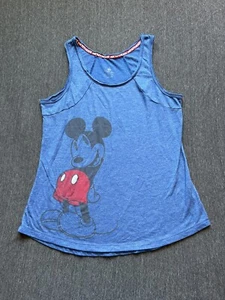 Mickey Mouse Tank Top Women’s Size Medium Blue Disneyland Park - Picture 1 of 5