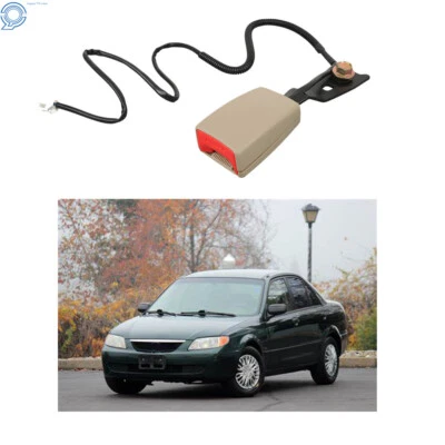Front Left Driver Seat Belt Buckle Receiver For 01-03 Mazda Protege Beige - Изображение 1 из 4