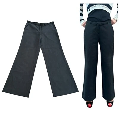 Pantalones de Pana TIBI Talla 2 Cinturón - Bootcut - Y2K Vintage Etiqueta Verde Darkacademia Foto 1 de 4