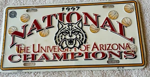 University of Arizona Wildcat Men's Basketball Commemorative License Plate - Picture 1 of 3