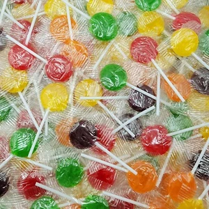 Classic Assorted Lollipops, Candy Suckers, 5 Fruit Flavors Bulk Candy (4 Pounds) - Picture 1 of 8