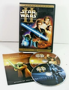 Star Wars II Attack of the Clones DVD Widescreen 2 Disc Set Special Features - Picture 1 of 4