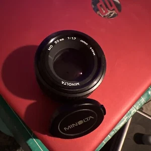 Minolta MD 50mm 1: 1.7 Lens With 49mm Skylight 1A Filter Japan Tested Working - Picture 1 of 3