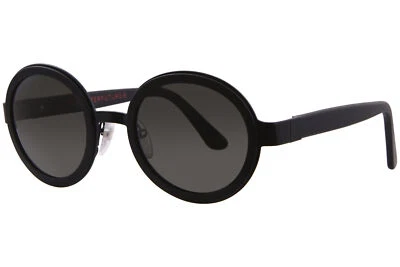 Очки солнцезащитные RetroSuperFuture Santa матовые черные/зеленые/серые круглой формы 52 мм - Изображение 1 из 4