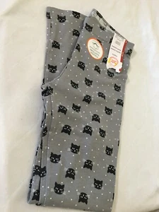 NWT Wonder Nation Tough Cotton Gray Cat Leggings Girls sizes M, L, XL - Picture 1 of 4