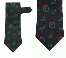 Ties In Disguise NEW Black Christmas Holiday Men's Neck Tie $45 A1186