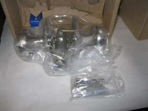 Emtek 8231NWUS15 Privacy Set, Rectangular Rosette, Norwich Knob, Satin Nickel - Picture 1 of 5