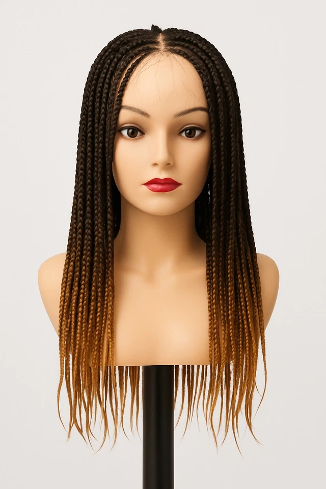 Peluca empanizada, 24 pulgadas hecha a mano, encaje completo  Foto 1 de 4