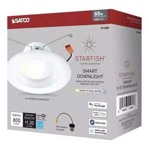 Satco S11260 - 10W LED Recessed Downlight - Starfish IOT Tunable White - 3 Pack - Picture 1 of 9