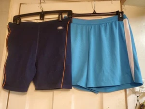 C9 Champion Aqua Blue & Navy Shorts Sport Athletic Youth Girls Size XL 14/16 LOT - Picture 1 of 9