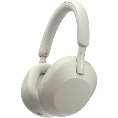 Sony WH-1000XM5 Wireless Industry Leading Noise Canceling Headphones, Silver - Image 1 of 4