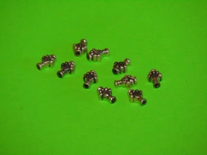 Espaciadores de tubo de lujo vintage Bali plata 10,6 mm x 7,3 mm .925 probado paquete de 10 nuevos en stock - Imagen 1 de 12