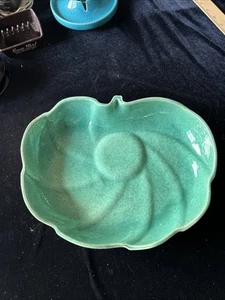 Vtg Los Angeles Pottery Bowl Turquoise Blue 12.5" X 10" Number 309 Heavy - Picture 1 of 12