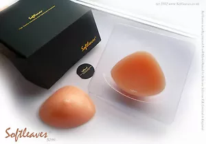 Softleaves S100 Triangular Silicone Breast Forms not Breast Prosthesis A B C DD - Picture 1 of 23
