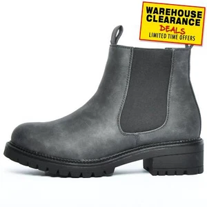 Divaz Taijal Luxe Womens Casual Fashion Chelsea Vegan Designer Ankle Boots