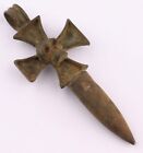 Skull Pendant for Necklace Viking Iron Cross Bullet WW1 wwI WW2 wwII Biker Goth