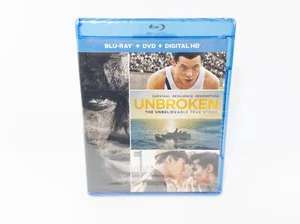 Unbroken: The Unbelievable True Story Blu-ray + DVD + DIGITAL HD, Sealed, New - Foto 1 di 2
