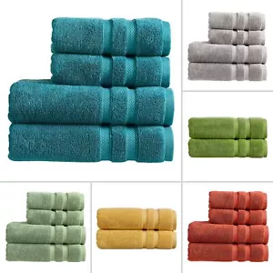 Christy Bath Towel Sets - Chroma 100% Combed Cotton 675 GSM Highly Absorbent - Picture 1 of 41
