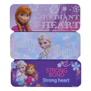 Disney Frozen Pencil Tin Case/Box: Strong Bond/Powerful Beauty/Radiant Heart - Picture 1 of 5
