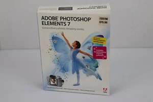 Adobe Photoshop Elements 7 with Serial Number XP/Vista with Box Manuals - Picture 1 of 4