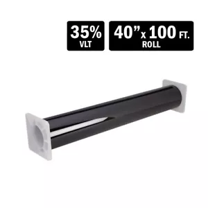 TVIEW T2BK3540 2 PLY 35% VLT CAR WINDOW TINT - 40″ X 100 FT. FILM ROLL - Picture 1 of 1