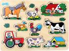 small foot 1767 Set puzzle wooden farmhouse, with many motives from the farm and