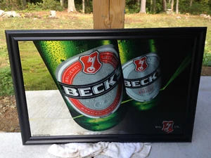 Beck’s Beer Bar Mirror - Picture 1 of 8