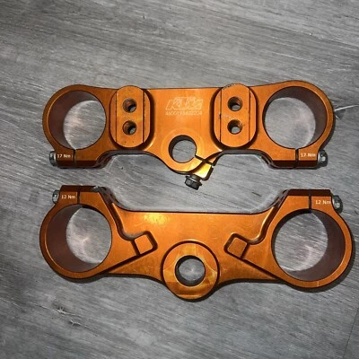 KTM POWERPARTS FACTORY TOP BOTTOM TRIPLE CLAMP 50 SX MINI 2012-2020 TC50 2018 - Image 1 of 4