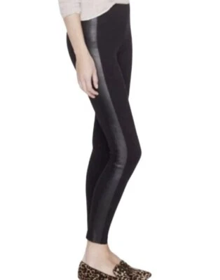 NWT J. Crew Women’s Leather Panel Pixie Pants Leggings Black Size 2 - Image 1 of 4