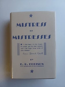 Mistress Of Mistresses First Edition E R Eddison Hardcover W/ Dust Jacket - Picture 1 of 13