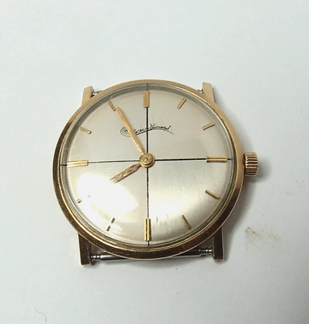 RELOJ PULSERA VINTAGE SUIZO PARA HOMBRE LUCIEN PICCARD RELLENO ORO 10K CUERDA MANUAL CORRER Foto 1 de 4