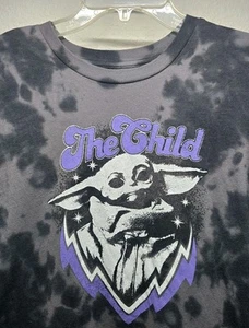 Star Wars Mens M Mandalorian Child Tie Dye Short Sleeve Graphic T Shirt - Picture 1 of 6