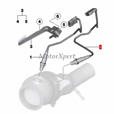 2012-2018 For BMW 228i 320i 328i 428i X5 X3 OEM Rear Oxygen Sensor 758912204 - Image 1 of 4