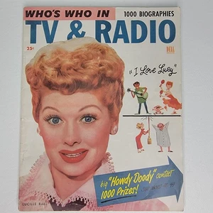 Vintage Who's Who in TV & Radio Lucille Ball I Love Lucy Dell Magazine 1950s Bio - Picture 1 of 6