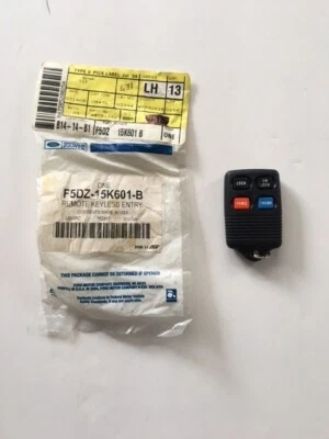 OEM НОВЫЙ 1993-1996 LLINCOLN MARK VIII БЕСКЛЮЧЕВОЙ ВХОД 4 КНОПКИ ПУЛЬТ ДИСТАНЦИОННОГО УПРАВЛЕНИЯ F5DZ 15K601 B - Изображение 1 из 2