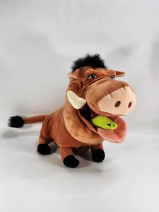 The Lion King 14” Pumba Plush With Grub Bugs Disney Parks Stuffed - Picture 1 of 9