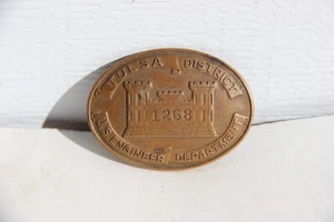 Tulsa District Bronze Pin On Badge US Corps of Engineers Department #1268 - Picture 1 of 4