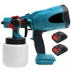 Cordless Paint Sprayer W Battery Hvlp Spray Gun 3 Patterns For Painting Projects