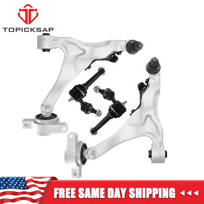 Brazos de control inferiores delanteros 4 piezas con rótula para 07-13 Infiniti G25 35 37 tracción trasera Foto 1 de 4